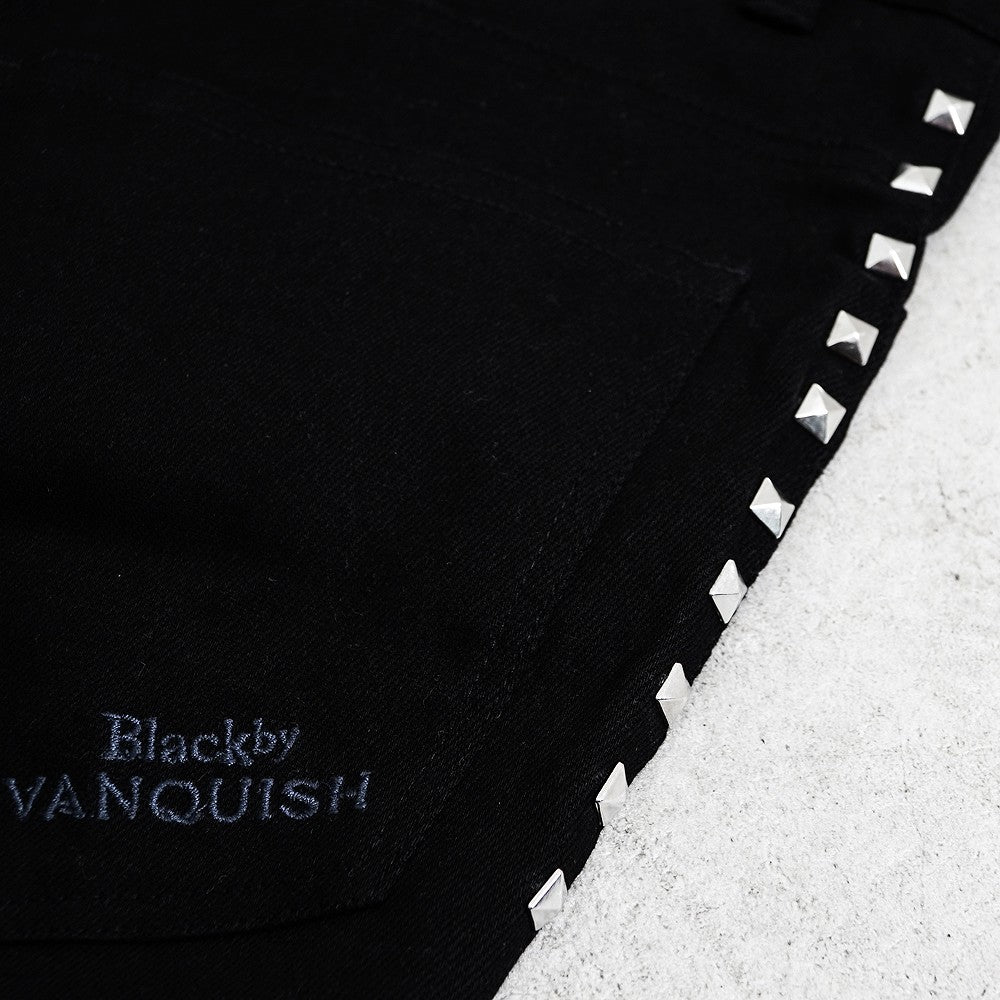 【ブラックバイヴァンキッシュ Black by VANQUISH】 スタッズスキニーパンツ Studs skinny Pants