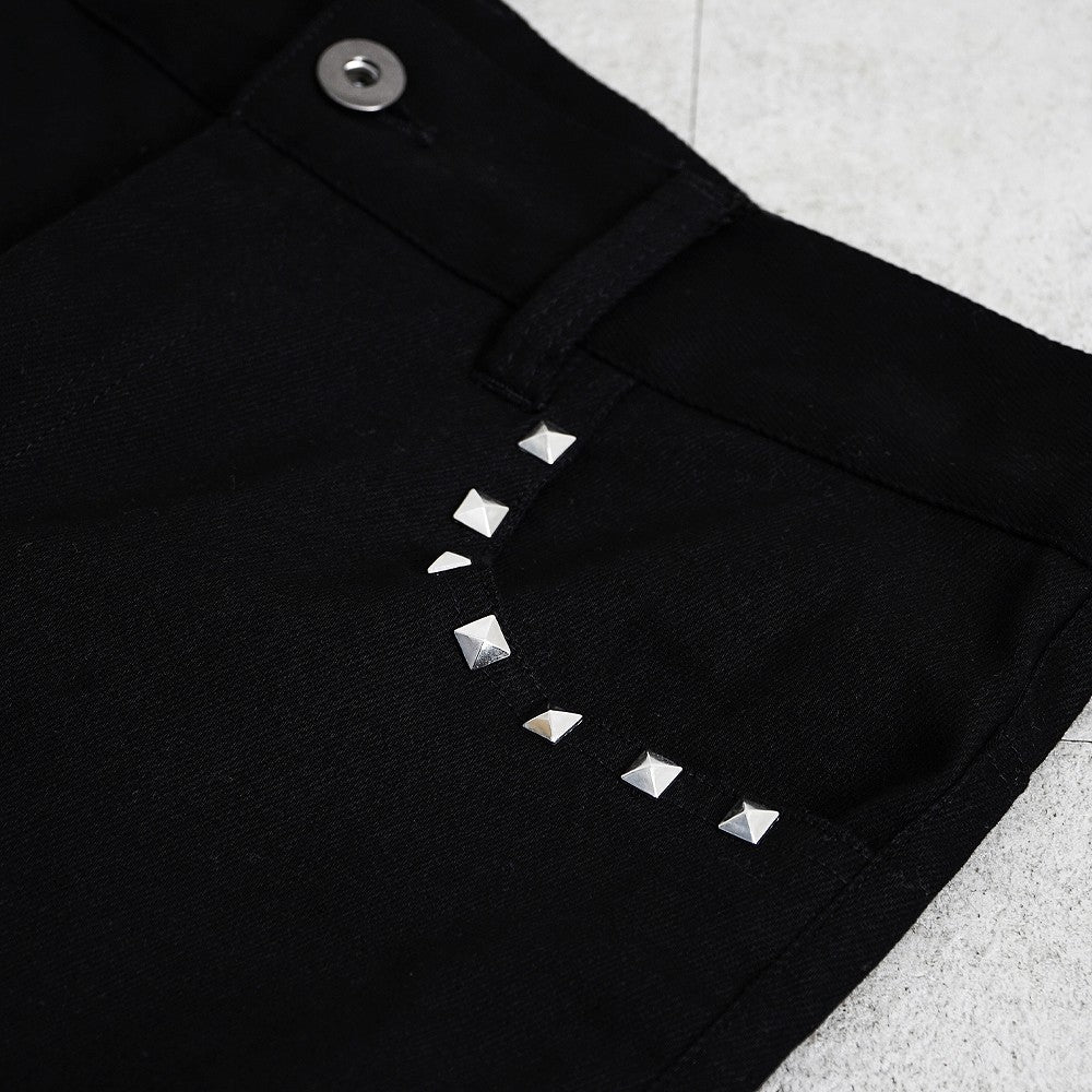 【ブラックバイヴァンキッシュ Black by VANQUISH】 スタッズスキニーパンツ Studs skinny Pants