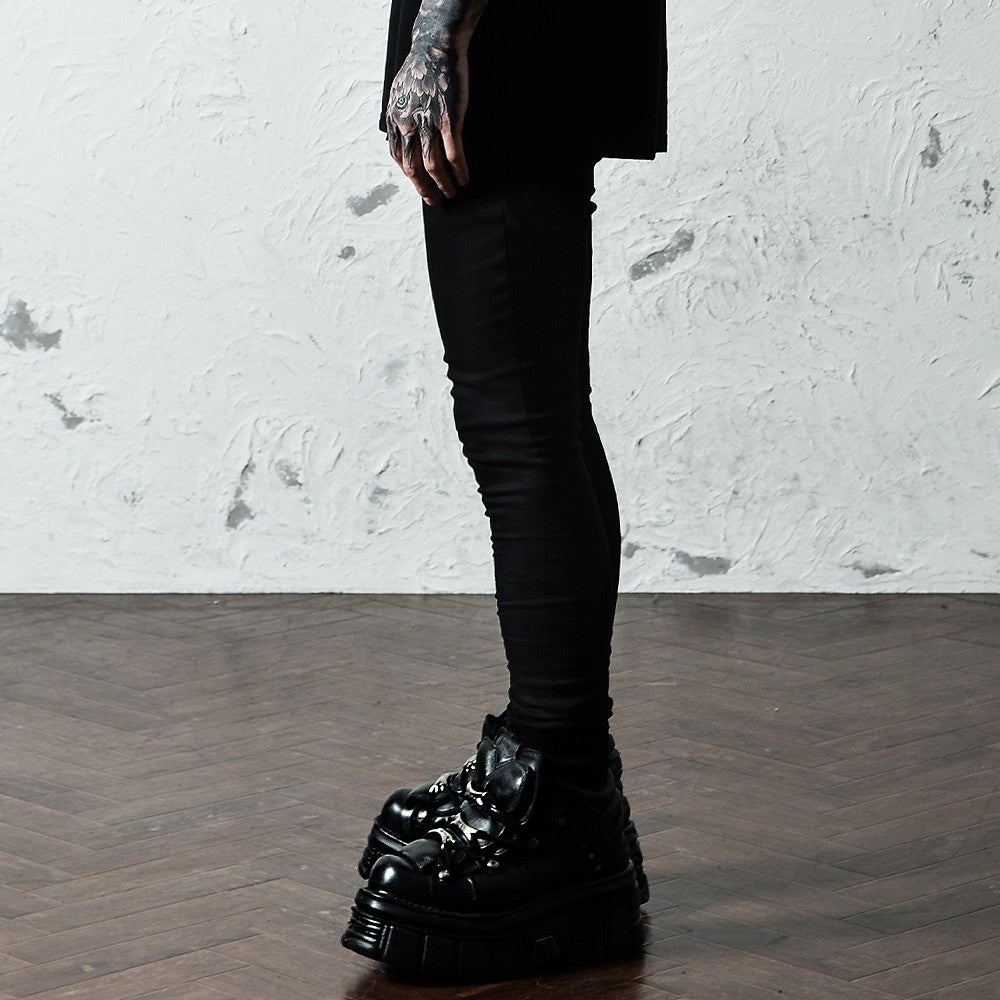【ブラックバイヴァンキッシュ Black by VANQUISH】 スタッズスキニーパンツ Studs skinny Pants