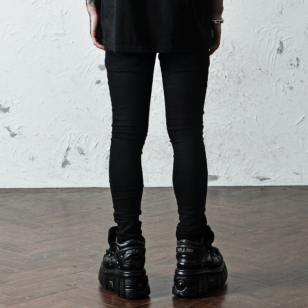 【ブラックバイヴァンキッシュ Black by VANQUISH】 スタッズスキニーパンツ Studs skinny Pants