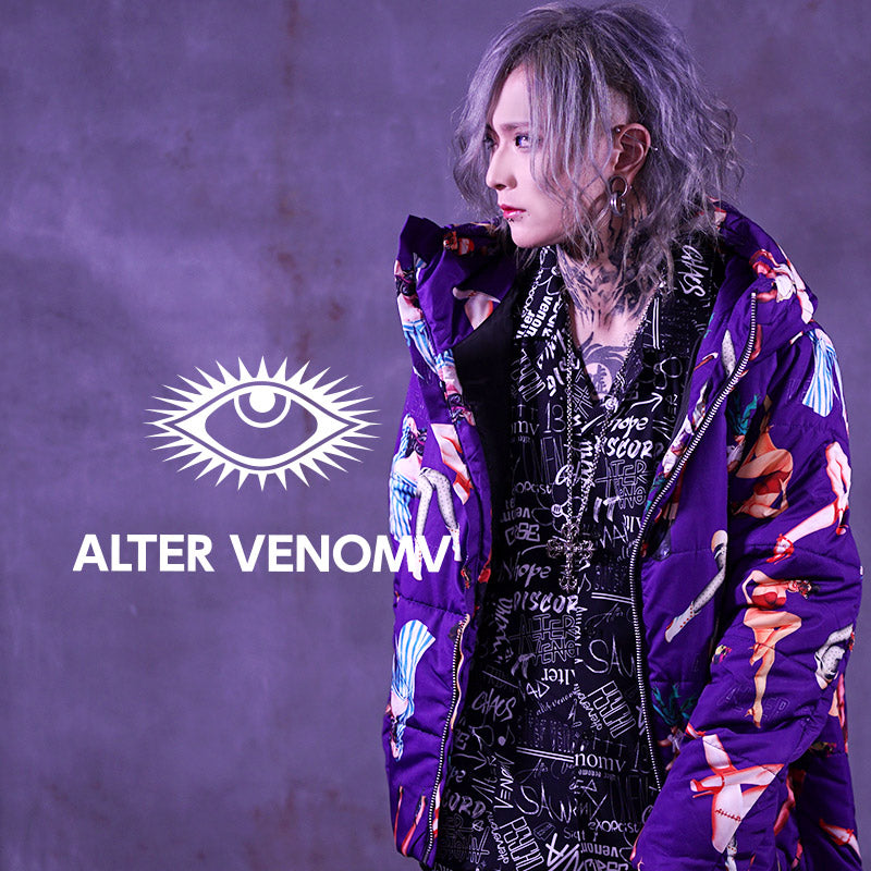 ALTER VENOMV オルターベノム】総柄中綿ジャケット Pornography JACKET