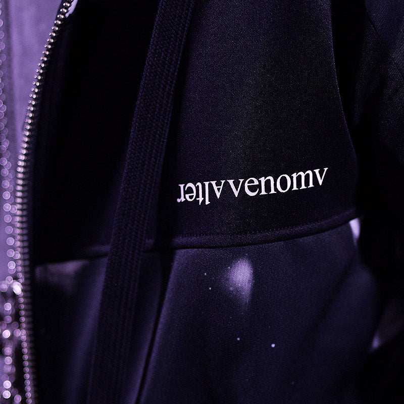 【オルターベノム ALTER VENOMV】 総柄パーカー Blackhaze HOODIE