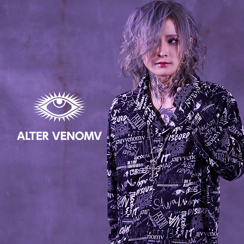 【オルターベノム ALTER VENOMV】総柄グラフィティシャツ Graffiti SHIR