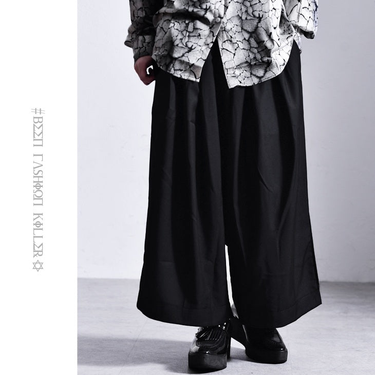 【Oz select】ブラックワイドパンツ