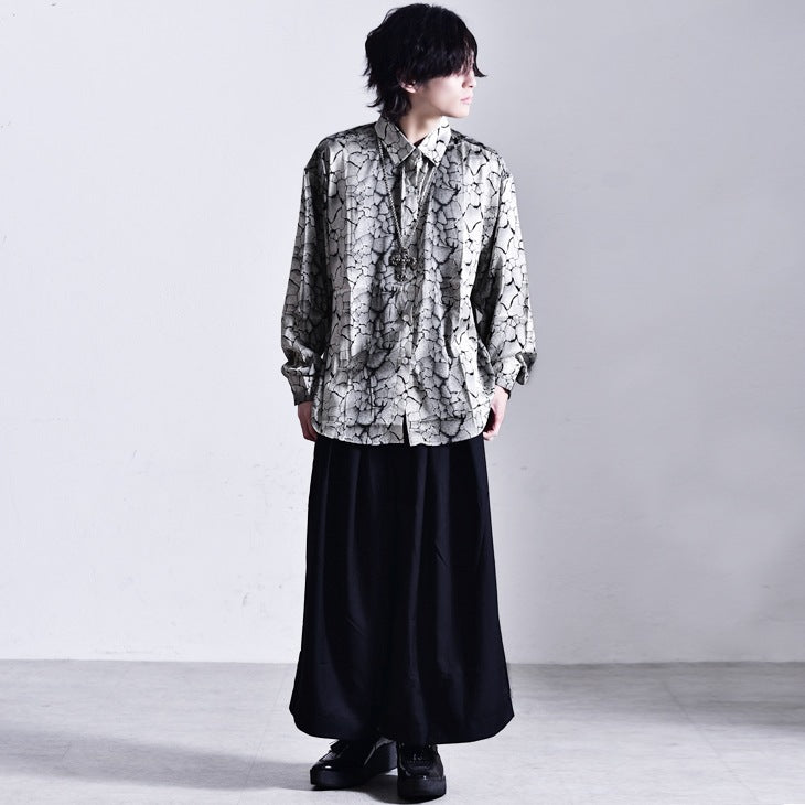 【Oz select】ブラックワイドパンツ
