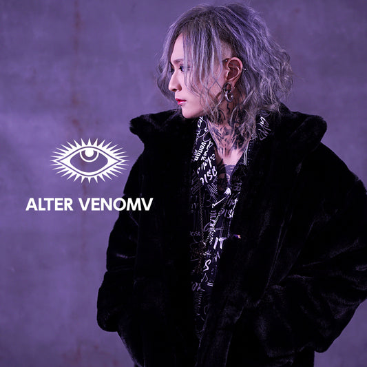 【ALTER VENOMV オルターベノム】エコファージャケット Jet black Fur JACKET