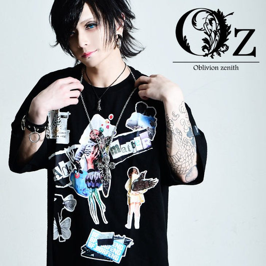 【Oz select】Collage print T-shirt