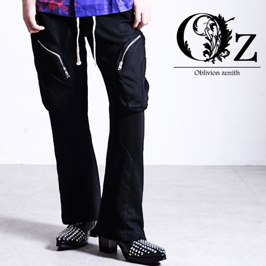 【Oz select】スウェットブーツカットカーゴパンツ Cargo pocket boot-cut pants