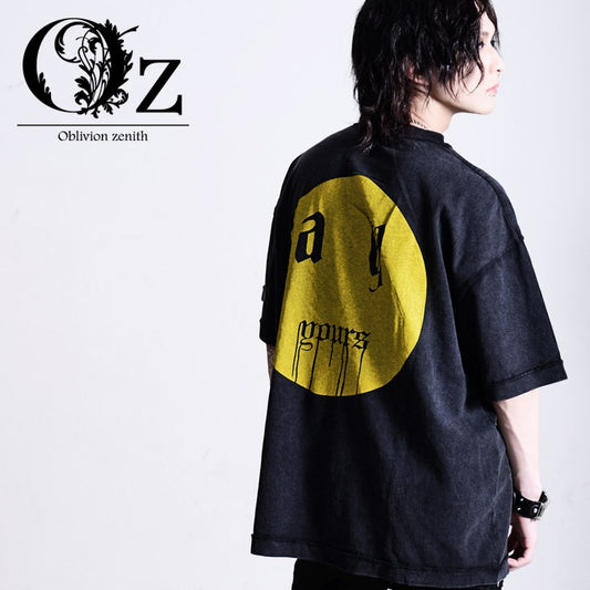 【Oz select】Back print pigment TEE