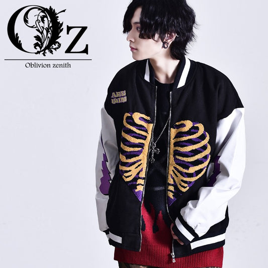 スタジャン Skeleton stadium jacket【Oz select】