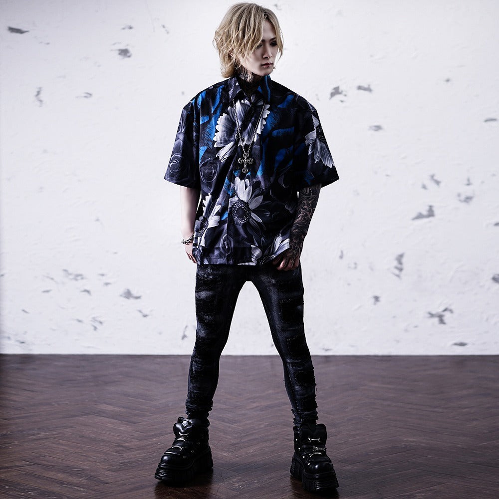 【Oz select】総柄シャツ Total pattern shirt