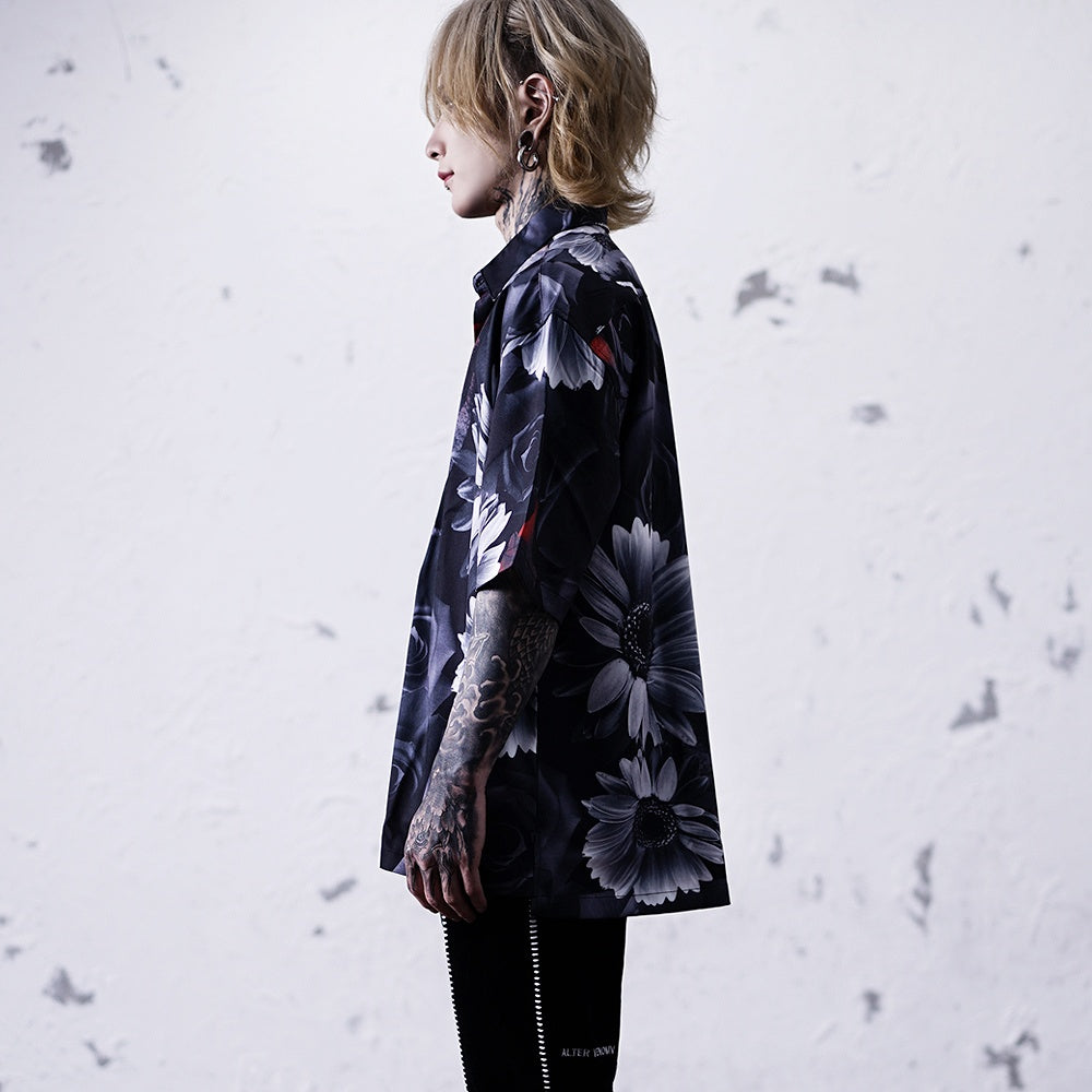 【Oz select】総柄シャツ Total pattern shirt