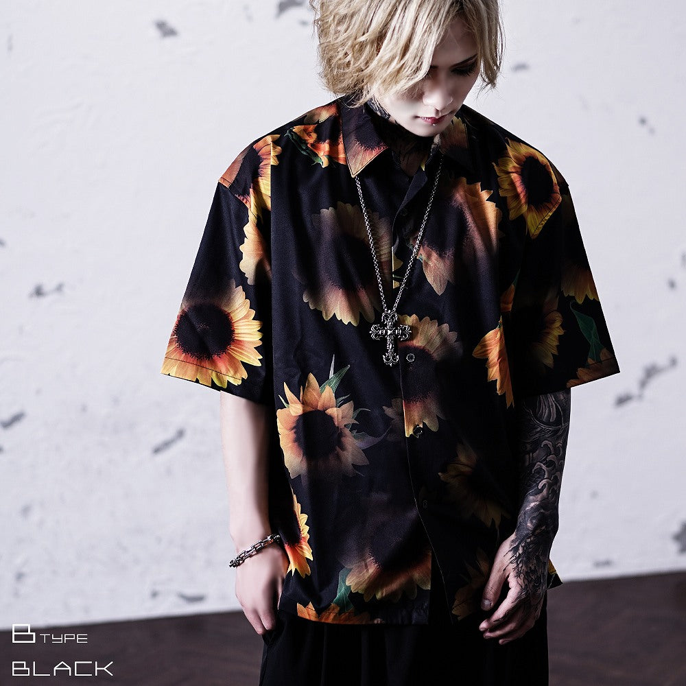 【Oz select】総柄シャツ Total pattern shirt