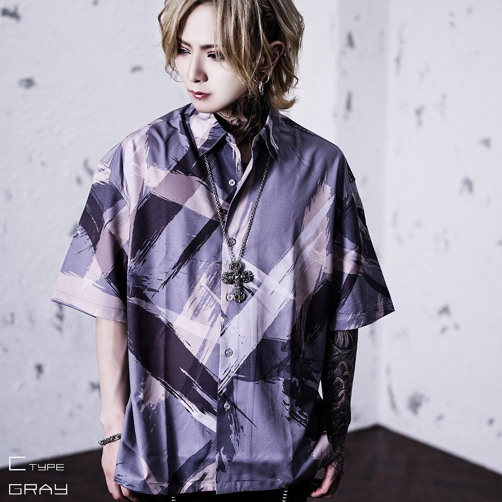 【Oz select】総柄シャツ Total pattern shirt