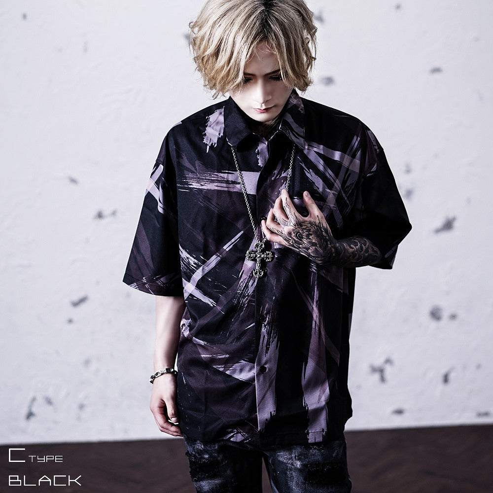 【Oz select】総柄シャツ Total pattern shirt