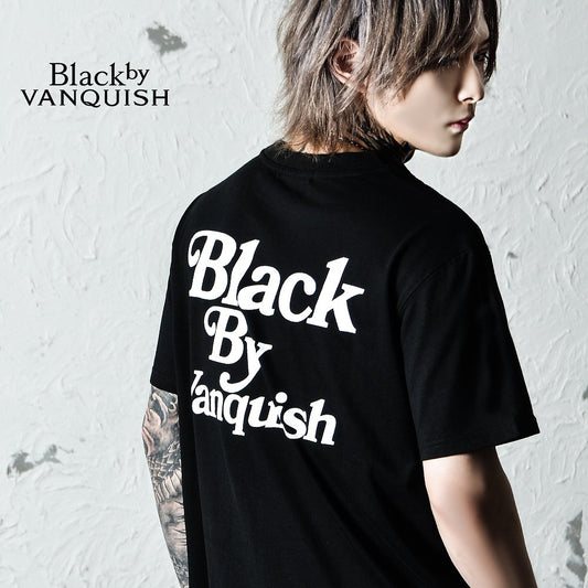 【ブラックバイヴァンキッシュ Black by VANQUISH】 バックプリントロゴカットソー Back print TEE