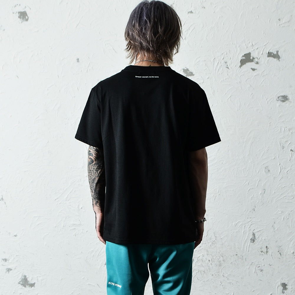 【ブラックバイヴァンキッシュ Black by VANQUISH】 アーチロゴカットソー Arch logo TEE