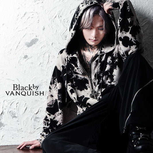 【ブラックバイヴァンキッシュ Black by VANQUISH】 タイダイパーカー Tie dye HOODIE