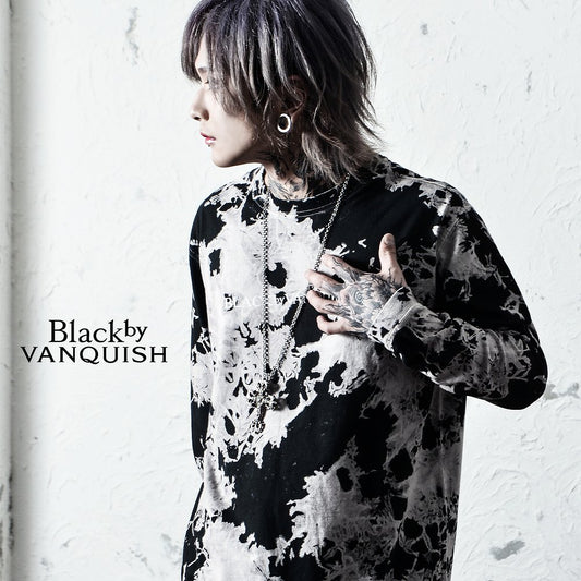 【ブラックバイヴァンキッシュ Black by VANQUISH】 タイダイロンT Tie dye L/TEE