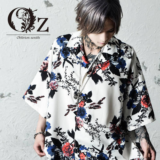 オーバーサイズ総柄シャツ Total pattern shirt【Oz select】