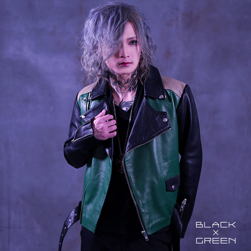 【オルターベノム ALTER VENOMV】 レザーダブルライダースジャケット VENOMV color leather riders jacket