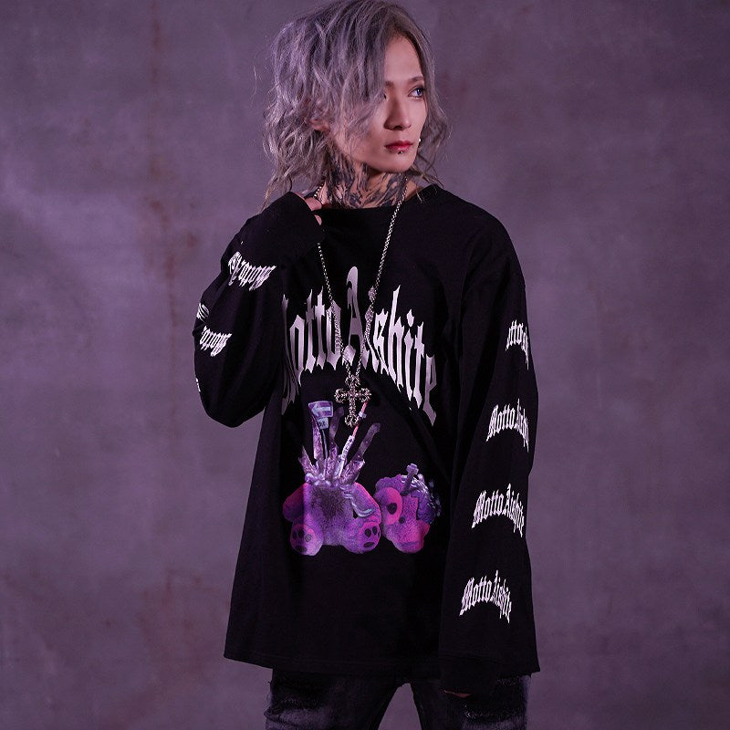 【モットシテ MOTTOAISHITE】愛クビチョンパッテ熊。L/Tee