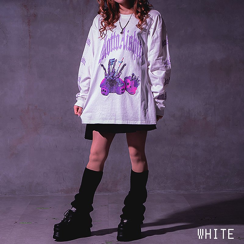 【モットシテ MOTTOAISHITE】愛クビチョンパッテ熊。L/Tee